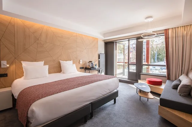 غرفة عائلية بشرفة، Hotel Mercure Les Arcs 1800 & Spa 1/5
