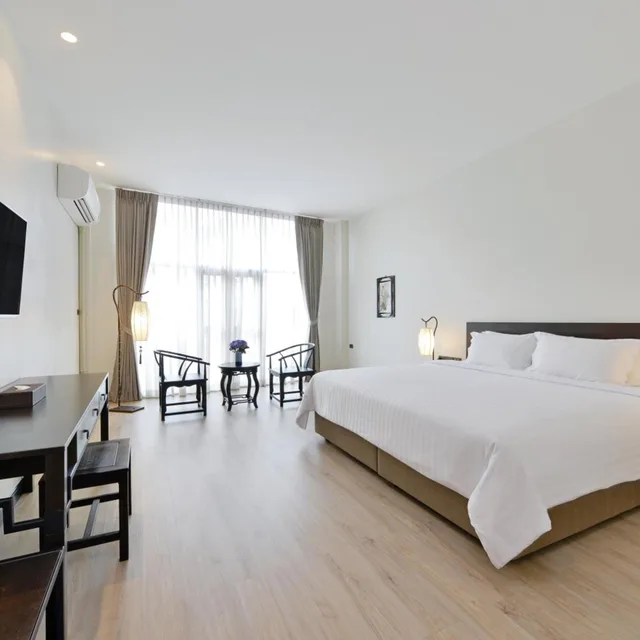 غرفة تنفيذية بسرير مزدوج، Old Thai Heng Hotel 1/5