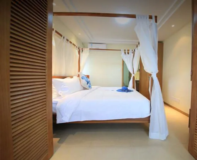 جناح بسرير كوين بإطلالة على البحر بغرفتي نوم، Estay Apartment Hidden Bay Huidong 1/1