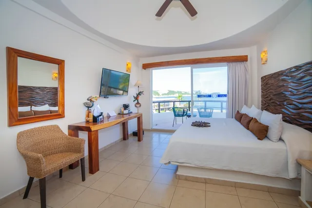 غرفة قياسية بسرير كينج بإطلالة على البحر، Quinta Bella Huatulco 8/9