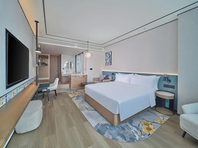 غرفة بسرير كينج، Hilton Garden Inn Guangzhou Baiyun Airport 1/4