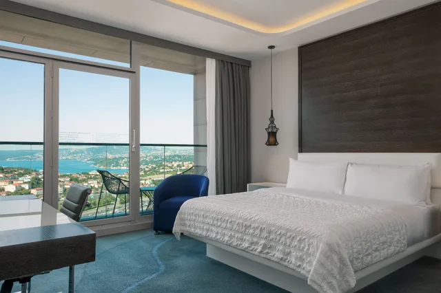 غرفة ديلوكس بسرير كينج بإطلالة، Le Meridien Istanbul Etiler 2/4