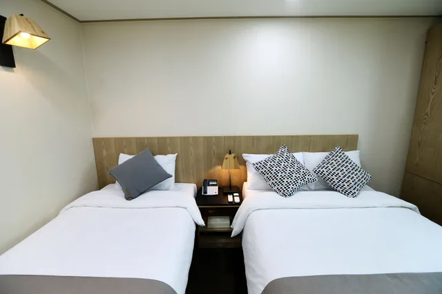 غرفة ديلوكس بسرير مزدوج وسرير فردي، GOLDEN CITY HOTEL DONGDAEMUN 1/4