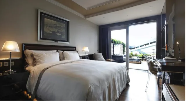 غرفة غراند ديلوكس بسرير مزدوج بشرفة، Hotel Eclat Beijing, an SLH Hotel 1/1