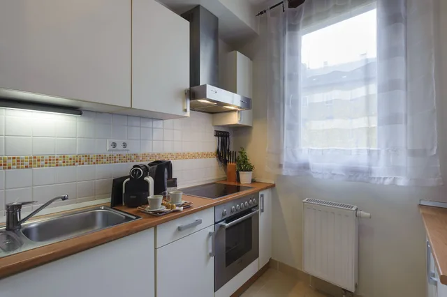 شقة بسريرين مزدوجين بغرفتي نوم مع أريكة، Central Passage Apartments 9/9