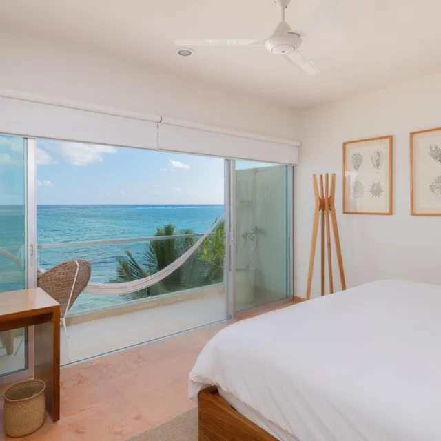 غرفة بسرير كينج بإطلالة على البحر، Mereva Tulum by Blue Sky (ex. Blue Sky Hotel Boutique) 1/8