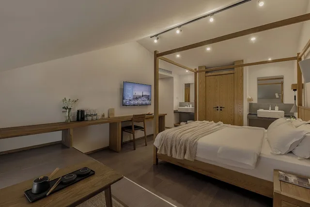 غرفة ديلوكس بسرير كوين، Yueshang Yunshe Boutique Hotel 4/8