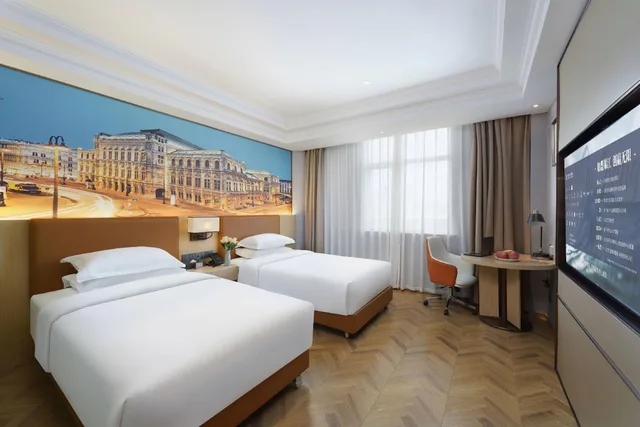 غرفة ديلوكس بسريرين منفصلين، Vienna Hotel (Wuxi Wangzhuang Road) 1/1