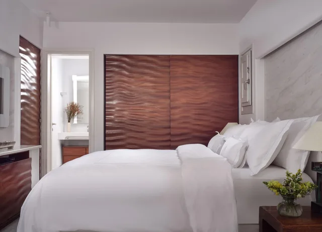 غرفة بسرير مزدوج بمسبح خاص، Belvedere Hotel Mykonos 2/3