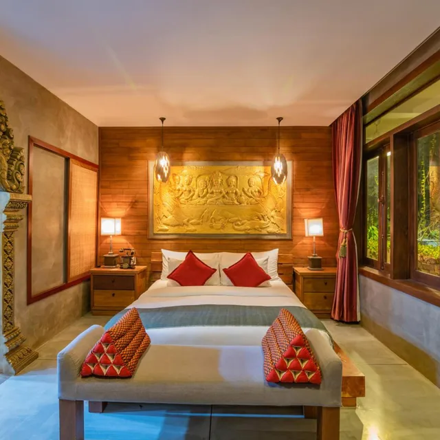 جناح ديلوكس بسرير مزدوج بشرفة، Cambana D Angkor Suites 4/10