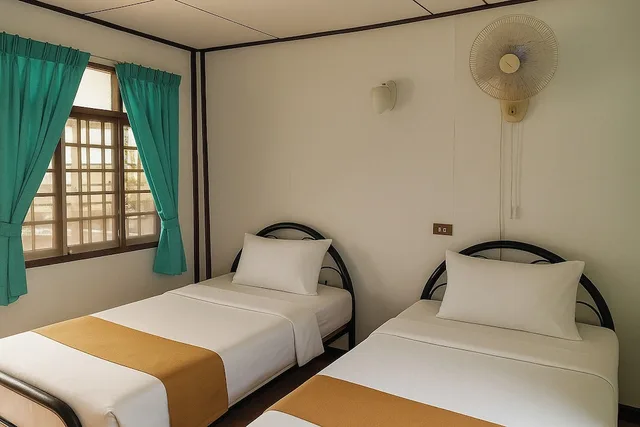 Bungalow, Twin Beds, with Fan, Palm Point Village 2/4