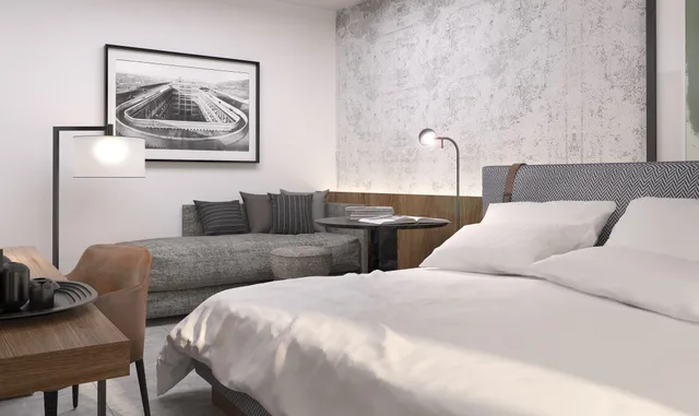 غرفة بريميوم بسرير مزدوج، J Hotel 1/4