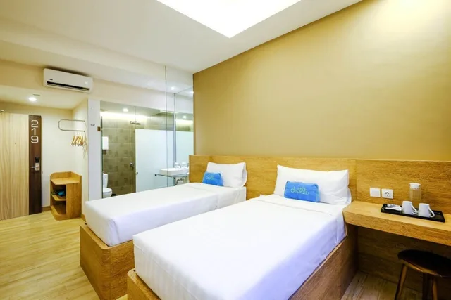 غرفة بريميوم بسريرين منفصلين، deSatu Hotel 1/6