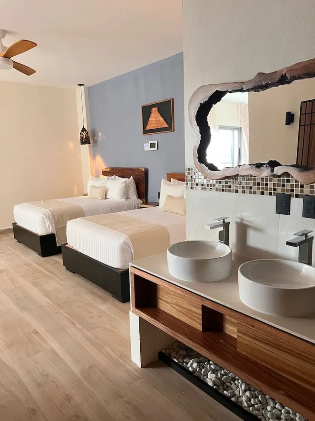 Standard, 2 Queen Beds, Courtyard View, Hotel Gafsacomm Tulum Aeropuerto 3/4