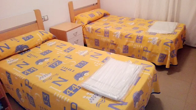 شقة أساسية بسريرين منفصلين بشرفة بغرفتي نوم مع أريكة، Apartamentos Alcocebre Suites 3000 8/10