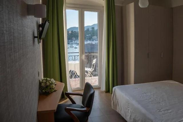 غرفة بسرير مزدوج بإطلالة على البحر، Hotel Italia e Lido Rapallo 4/7