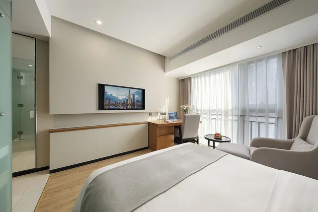 Design, Single, Double Bed، Shenzhen Hongdu Hotel 8/10