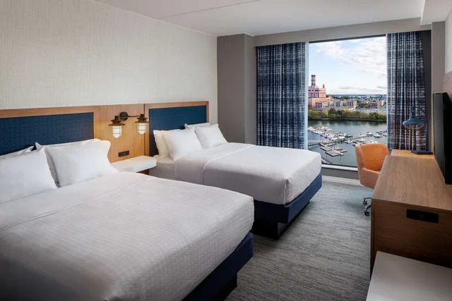 Room, 2 Queen Beds, Water View, Sofa, Accessible, Hampton Inn Boston Seaport District 1/6