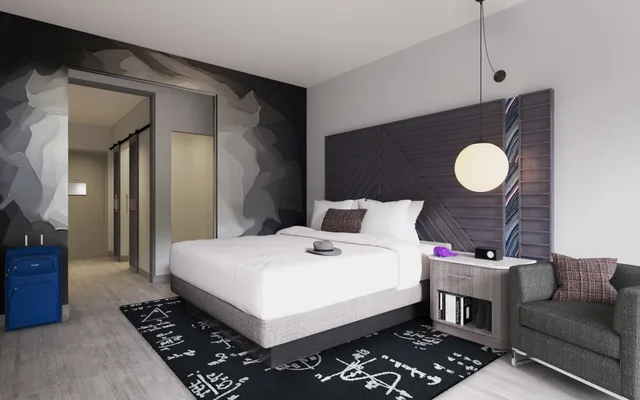 غرفة قياسية بسرير كينج لذوي الإعاقة، Hotel Indigo Huntsville - MidCity 1/3