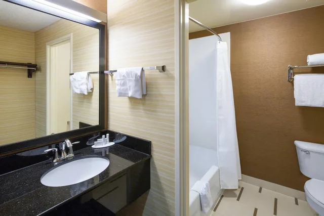 استوديو بسرير كينج مع أريكة بحوض استحمام لذوي الإعاقة، Fairfield Inn Suites San Antonio Airport North Star Mall 2/3