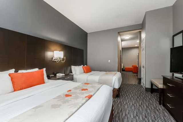 جناح استوديو بسريرين كينج بغرفتي نوم، Hawthorn Suites By Wyndham Columbus West Hotel 1/2