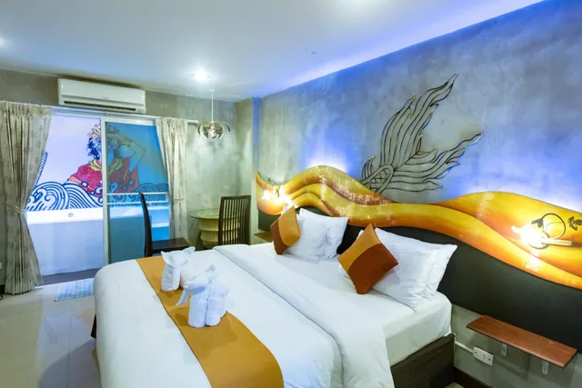 غرفة بريميوم بسرير مزدوج، Baan Kamala Fantasea Hotel 1/10
