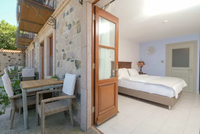 غرفة بسرير مزدوج بإطلالة على البحر بشرفة، Cunda Labris Hotel 8/10