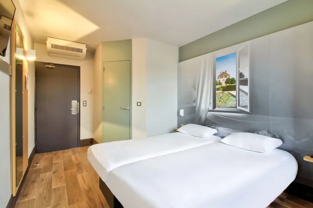 غرفة بسريرين منفصلين، B&B HOTEL Beaune Sud 2 2/5