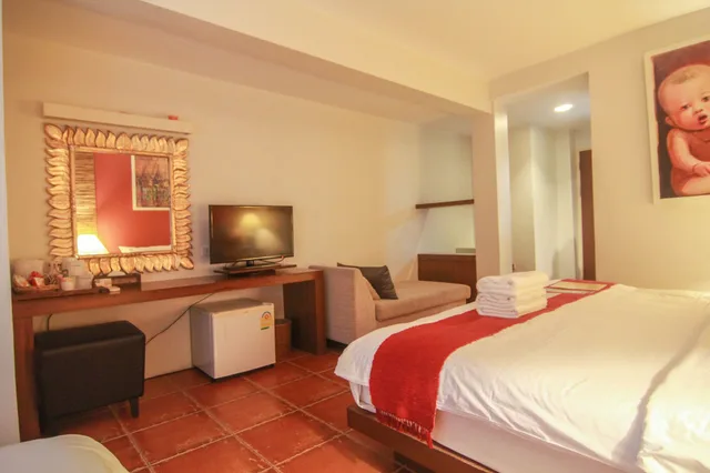 غرفة جونيور عائلية بسرير كينج وسرير فردي، Villa Cha Cha Banglumphu 6/8