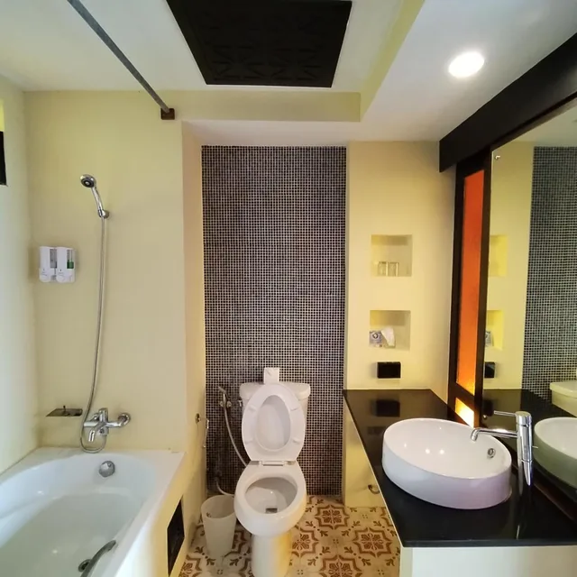 غرفة ديلوكس بسرير مزدوج بإطلالة على البحر، Bhundhari Chaweng Beach Resort 9/10