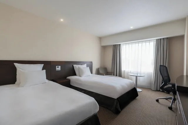 غرفة بريميوم بسريرين منفصلين بإطلالة على المدينة للمدخنين، Ana Crowne Plaza Hotel Hiroshima 3/9