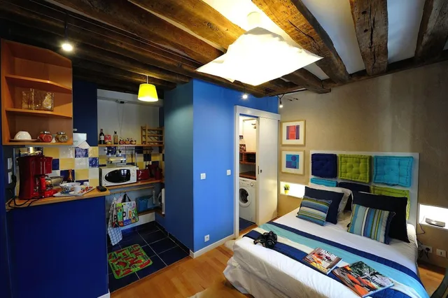 Lagoon, Blue, Studio, Les Patios Du Marais 2/5