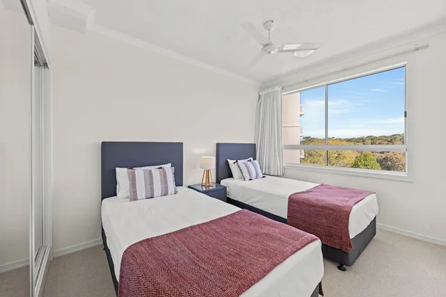 شقة بسرير كوين وسريرين منفصلين بغرفتي نوم، AQUARIUS RESORT 2/9