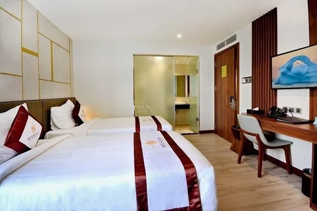 غرفة ديلوكس بسرير مزدوج أو سريرين منفصلين بإطلالة جزئية على البحر، Masova Hotel 1/6