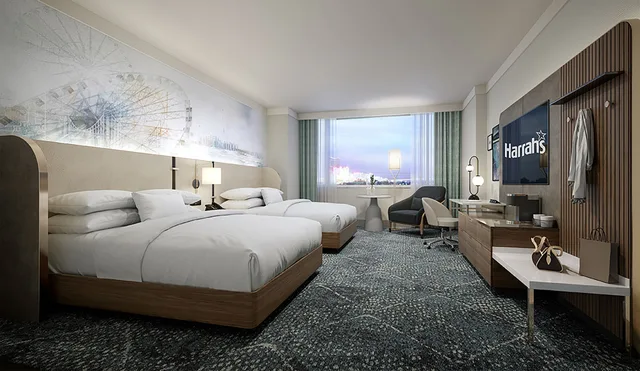 Tower, Premium, 2 Queen Beds, Water Front، Harrahs Resort Atlantic City - A Caesars Rewards Destination 1/4