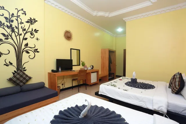 غرفة ديلوكس عائلية، Central Indochine D Angkor Hotel 7/10