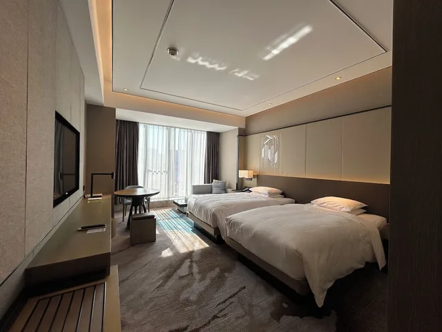غرفة ديلوكس بسريرين منفصلين، Hangzhou Marriott Hotel Lin An 1/4