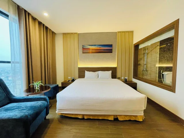 غرفة ديلوكس بسرير كينج، Muong Thanh Grand Quang Tri Hotel 3/10