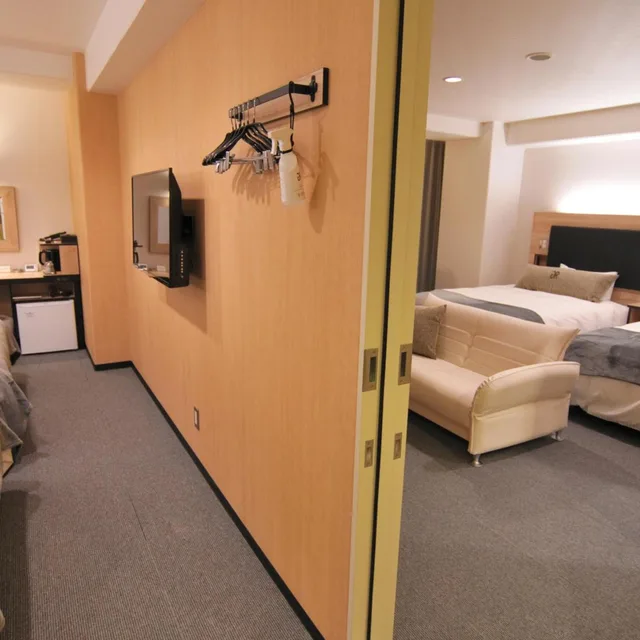 غرفة متصلة بسريرين مزدوجين للمدخنين، Green Rich Hotel Kurume 6/8