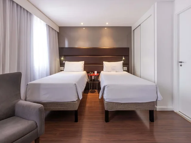 جناح جونيور بسريرين منفصلين بإطلالة على المدينة مع أريكة، Mercure Sao Paulo Vila Olimpia 8/10