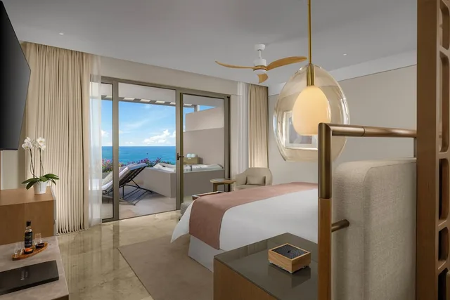 غرفة غراند بسرير كينج، Grand Velas Boutique Hotel 3/4