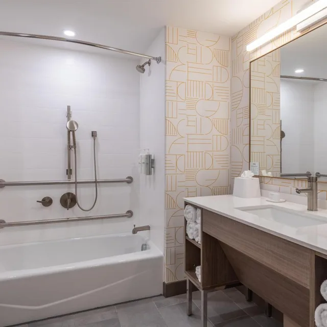 Studio, Suite, 2 Queen Beds, Bathtub, Accessible, Home2 Suites by Hilton North Attleboro 4/6