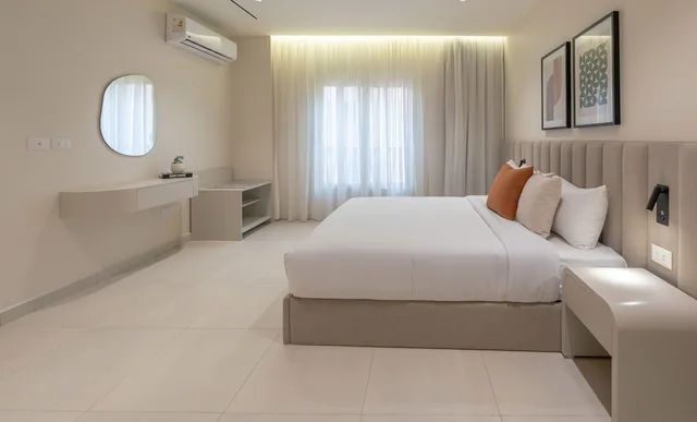 شقة بسرير كوين وسريرين فرديين بـ3 غرف نوم، Prime Residence Zayed Heights 4/10