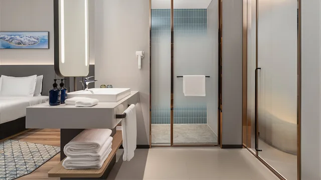 غرفة قياسية بسريرين مزدوجين، Holiday Inn Express Yantai Penglai by IHG 4/4