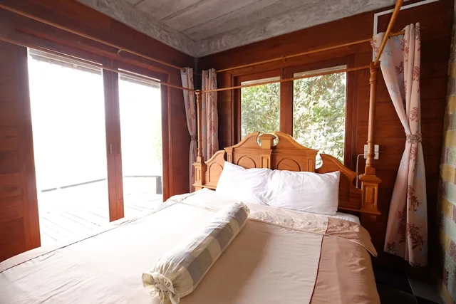 غرفة قياسية بسريرين منفصلين بإطلالة على الحديقة، P P Coffee Resort Maesariang 1/10