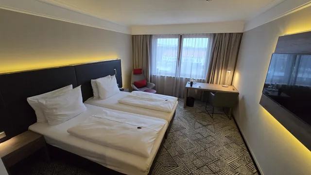 غرفة كومفورت بسريرين منفصلين، H+ HOTEL HANNOVER 1/1