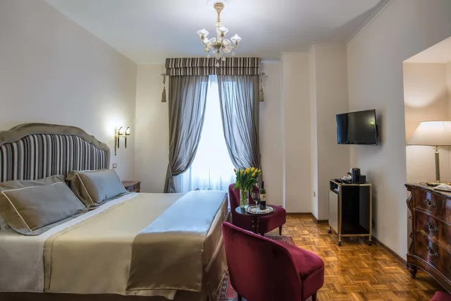 غرفة ديلوكس بسريرين منفصلين بإطلالة على المدينة، Forum Hotel Rome 6/10