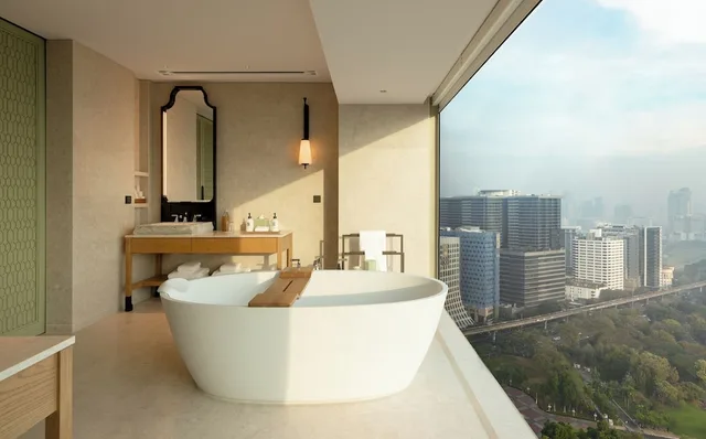 جناح دوبلكس بسرير كينج بإطلالة على المتنزه في طابق مرتفع، Dusit Thani Bangkok 3/4
