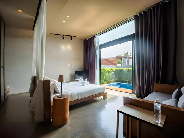 1 Bedroom, Pool, Superior, Villa, King Bed, Sunday Sea Two Pool Villa Pattaya 1/1