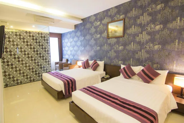 غرفة ديلوكس بسريرين كوين، Ngoc Linh Luxury Hotel 3/3